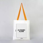 Canvas Tote Bag with Mustard Handle 35x40 cm (Customizable) - istecanta.com