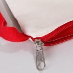 Clutch 21x15 cm Red Zipper (Customizable) - istecanta.com