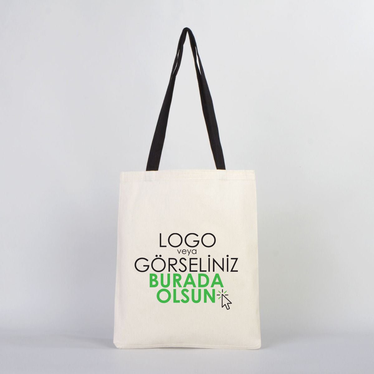 Rips Handle Bag 35x40cm Black (Customizable) - istecanta.com