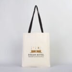 Rips Canvas Bag 35x40cm Black Handle (Customizable) - istecanta.com