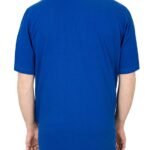 Polo Yaka Mavi Tişört - Dijital Baskılı - istecanta.com