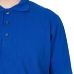 Polo Yaka Mavi Tişört - Dijital Baskılı - istecanta.com