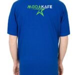 Polo Yaka Mavi Tişört - Dijital Baskılı - istecanta.com