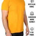 Premium Tişört Sarı (Özelleştirilebilir) - istecanta.com