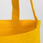 Gabardine Fabric Bag Yellow 35x40 cm (Customizable) - istecanta.com