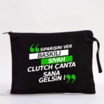 Astarsız Çanta - Siyah 25x18 cm (Customizable) - istecanta.com