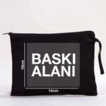 Clutch Bag Without Stars - Black 25x18 cm (Customizable) - istecanta.com