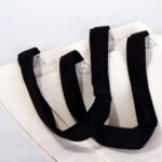 Gabardine Fabric Bag with Black Handle 40x35cm (Customizable) - istecanta.com