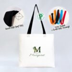Gabardine Fabric Bag with Black Handle 40x35cm (Customizable) - istecanta.com