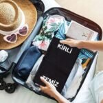 Dirty - Clean Zippered Travel Bag, Black, 45x27 cm, Organizer Bag, Laundry Bag (Customizable) - istecanta.com