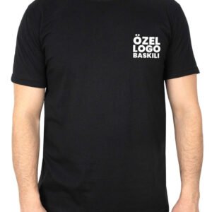 Basic T-shirt Siyah - Baskılı (Özelleştirilebilir)