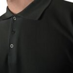 Polo Yaka Siyah Tişört - Dijital Baskılı - istecanta.com