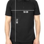 Polo Yaka Siyah Tişört - Dijital Baskılı - istecanta.com