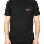 Polo Yaka Siyah Tişört - Dijital Baskılı - istecanta.com