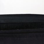 Black Gabardine Fabric Bag with Zipper 35x40cm (Customizable) - istecanta.com