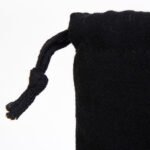 Black Cloth Bag 15.5 x 20 cm (Customizable) - istecanta.com