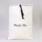 Black Canvas Tote Bag with Ribbon - 30x40 cm (Customizable) - istecanta.com