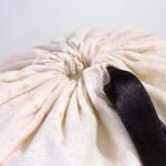 Black Ribboned Canvas Tote Bag - 20x30 cm (Customizable) - istecanta.com